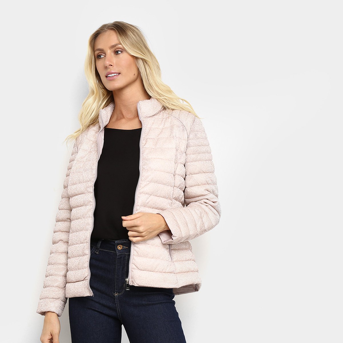 jaqueta nylon feminina rosa